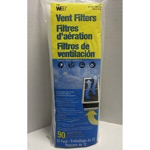 New WEB Vent Filters 4"x12" 12-Pack Electrostatic Register Filtration 90 days